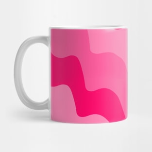 Pink wavy ocean waves gradient Mug